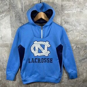 UNC Lacrosse blue quarter zip hoodie Kids Size M 10-12  #loungewear #college